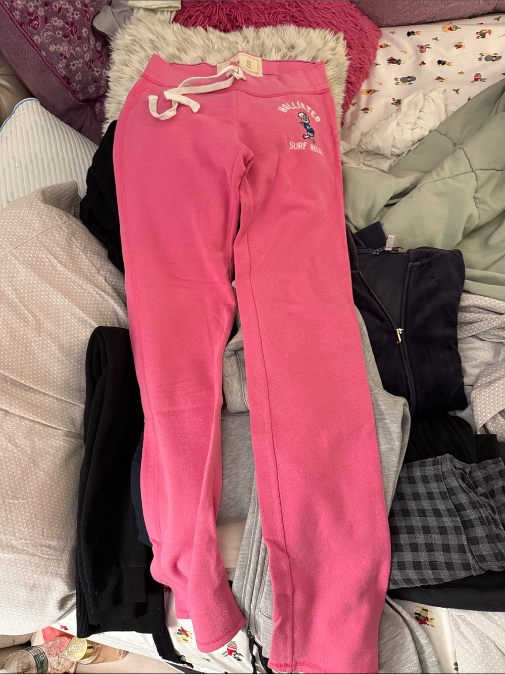 Hollister women pink Surf Club Fleece Sweatpants